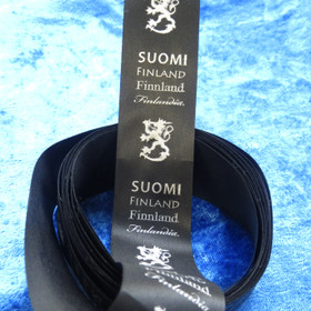 Suomen leijona Suomi Finland satiininauha musta 3m