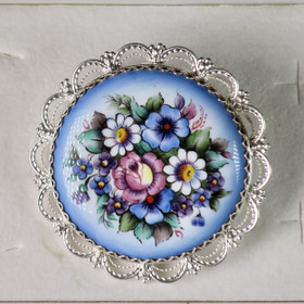 Rintakoru filigraani  emalikoru kukat