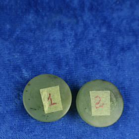 Nefriitti kapussi vihreä, pyöreä 17,5mm