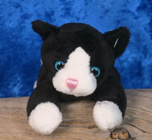 Pehmolelu kissanpentu mustavalkoinen 14cm, vauvalelu