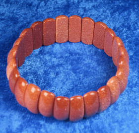 Rannekoru aventuriini kimalteva kultavirta 20mm leveä puolikuu