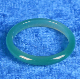 Akaattisormus vihreä kivisormus leveys 3mm valitse koko