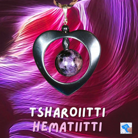 Riipus tsharoiitti ja hematiittisydän nro10 