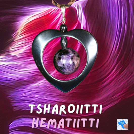 Riipus tsharoiitti ja hematiittisydän nro10 