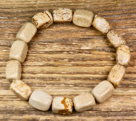 Rannekoru maisemajaspis, kulmikas, joustavassa silikoninauhassa