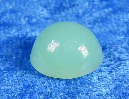 Kapussi krysopraasi, pyöreä vihreä 15mm