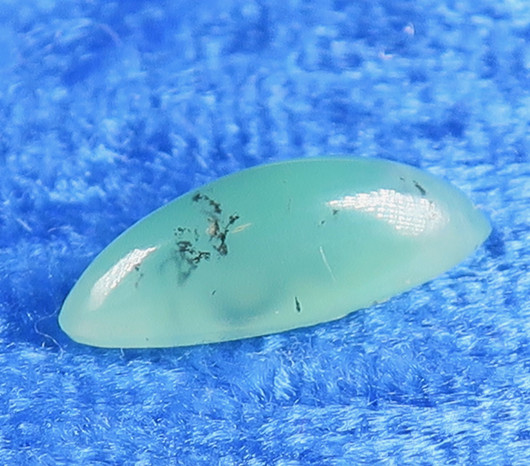 Kapussi krysopraasi, ovaali 6x15mm nro2