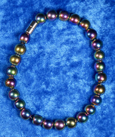 Rannekoru magneettinen metallihohtoinen 8mm magneettilukko