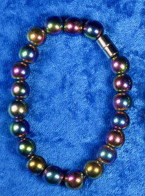 Rannekoru magneettinen metallihohtoinen 8mm magneettilukko