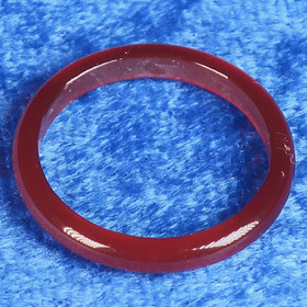 Akaattisormus oranssi karneoli kivisormus leveys 3mm valitse koko