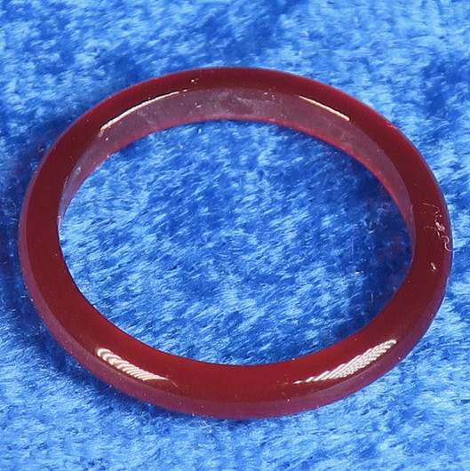 Akaattisormus oranssi karneoli kivisormus leveys 3mm valitse koko