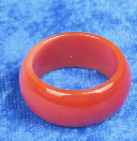 Kivisormus karneoli oranssi akaatti, leveys 10mm valitse koko