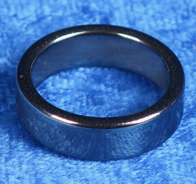 Hematiittisormus  6mm sileä kivisormus, valitse koko