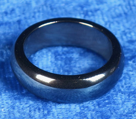 Hematiittisormus  6mm kupera, valitse koko 