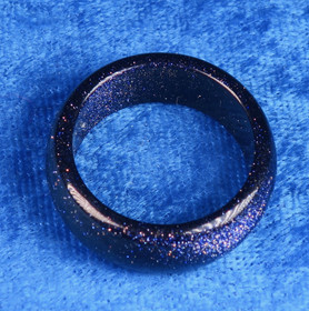 Kivisormus tähtikivi sininen aventuriini leveys 10mm valitse koko