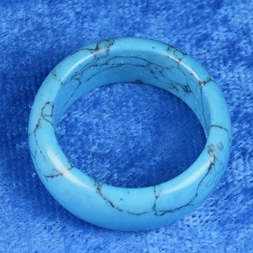 Kivisormus 21mm turkoosivärjätty magnesiitti 10mm