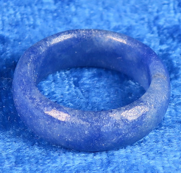 Kivisormus sinikvartsi leveys 6mm, sininen sormus,  valitse koko