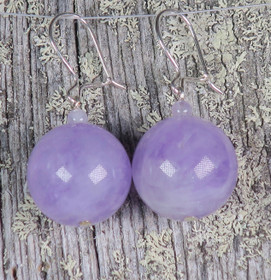 Korvakorut ametisti vaalea 16mm. JENNI16-3