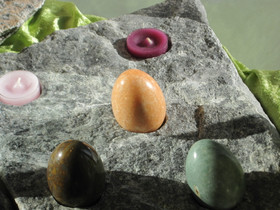 Tuikkualusta iso 11 tuikulle Serpentiniitti 14kg, 44x31x4cm