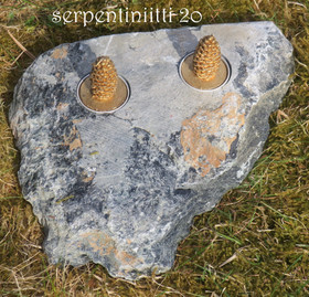 Tuikkualusta 2 tuikulle Serpentiniitti, valitse nro M-R