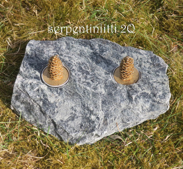 Tuikkualusta 2 tuikulle Serpentiniitti, valitse nro M-R