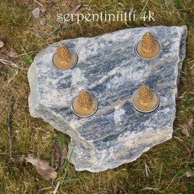 Tuikkualusta 4 tuikulle Serpentiniitti valitse nro K-L