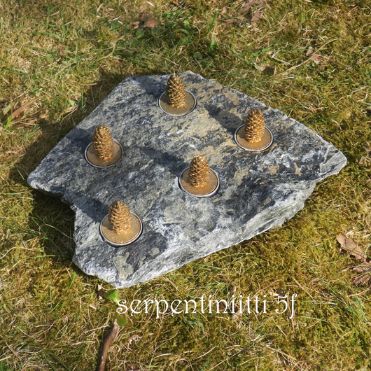 Tuikkualusta 5 tuikulle Serpentiniitti valitse nro A-H