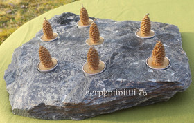 Tuikkualusta 7 tuikulle Serpentiniitti, valitse kuvista