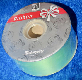 Lahjanauha vaaleanvihreä/ vaaleansininen lastunauha 50mm/100m