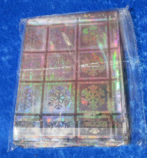 Foliopussi hopea lumihiutale lahjapussi 12x14cm 100kpl teippisuljenta