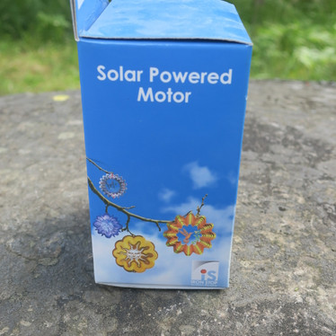 Pyörittäjä auringonvalolla toimiva. Solar Powered motor.