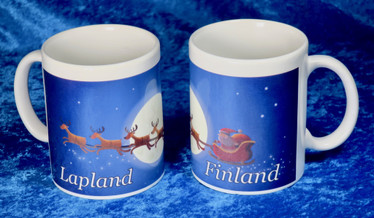 Muki joulupukki ja porot Finland Lapland