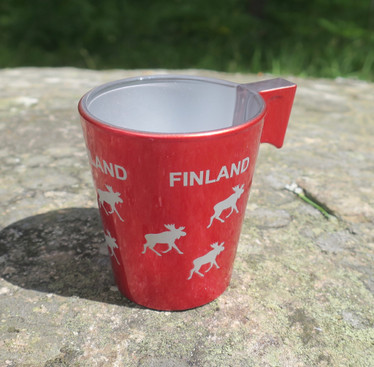 Espressokuppi Hirvi Finland, 8cl väri punainen