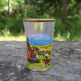 Shottilasi Lapland  Finland porot ja kota