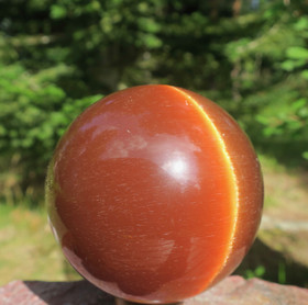 Uleksiitti iso pallo 1,4kg 9cm ruskea synteettinen