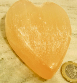 Seleniitti kivisydän 130-150g oranssi