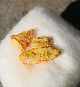 Orpimentti 3 kpl raaka S-koko, keskim 6mm auripigment nro 37s11