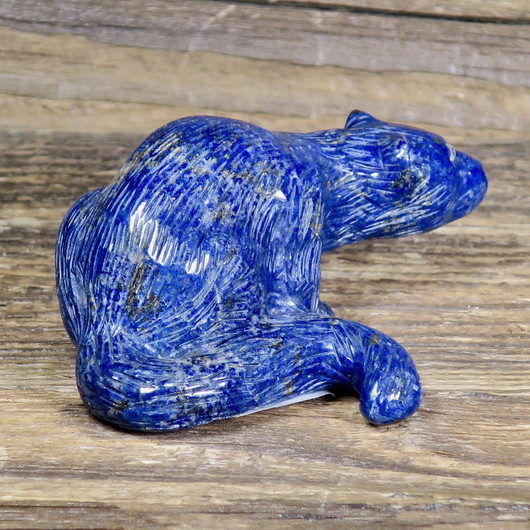 Kivieläin lapis latsuli kissa veistos 160g 