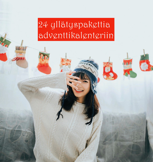 Adventtikalenteria varten 24 yllätyspakettia