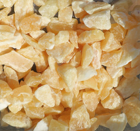 Kalsiitti keltainen raaka 500g erä orange calcite Meksiko