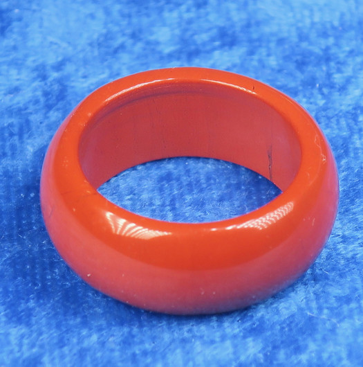 Kivisormus punainen jaspis leveys 10mm valitse koko