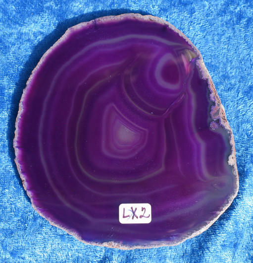 Akaattilevy lila  105x95mm nro LX2