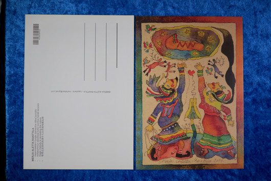 Postikortti noitarummun sävelissä koko luonto herää tanssiin nro3