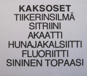 Taulu KAKSOSET  GEMINI onnenkivet nro i 