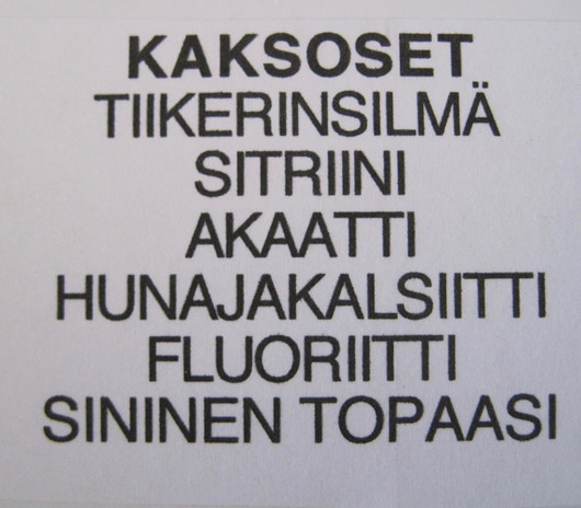 Taulu KAKSOSET  GEMINI onnenkivet nro i 