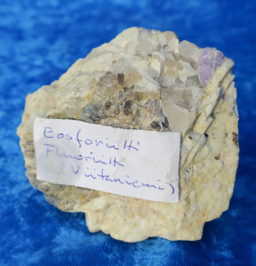 Eosforiitti, fluoriitti 219g Viitaniemi Suomi hi6