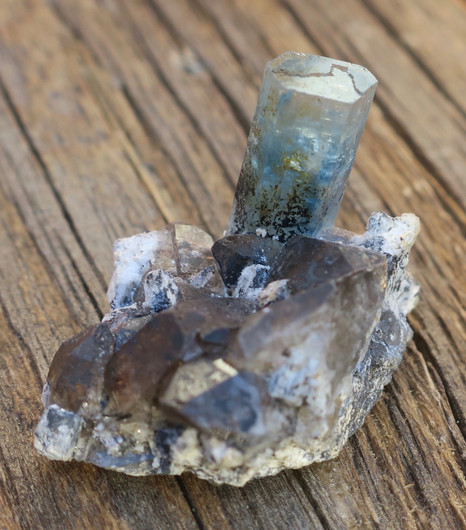 Akvamariini ja savukvartsi kidesykerö 9g FFF