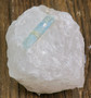 Akvamariinikide 3cm kvartsissa 230g