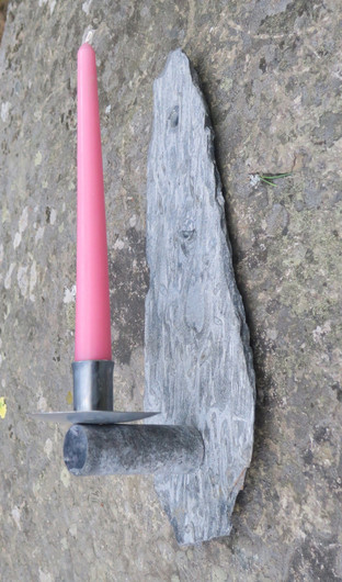 Seinälle hopealoimuliuske kynttilänjalka Pihtipudas Suomi