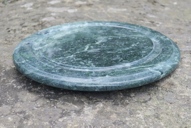 Tarjotin vihreä serpentiniitti kivitarjotin 21,5cm pyöreä